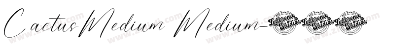CactusMedium Medium字体转换